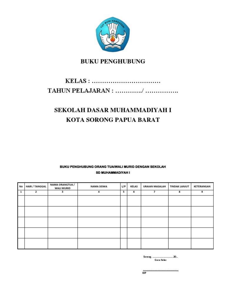 Detail Buku Penghubung Siswa Nomer 9