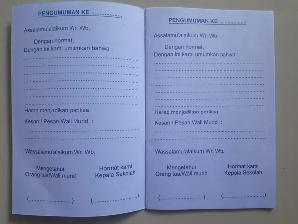 Detail Buku Penghubung Tk Nomer 25