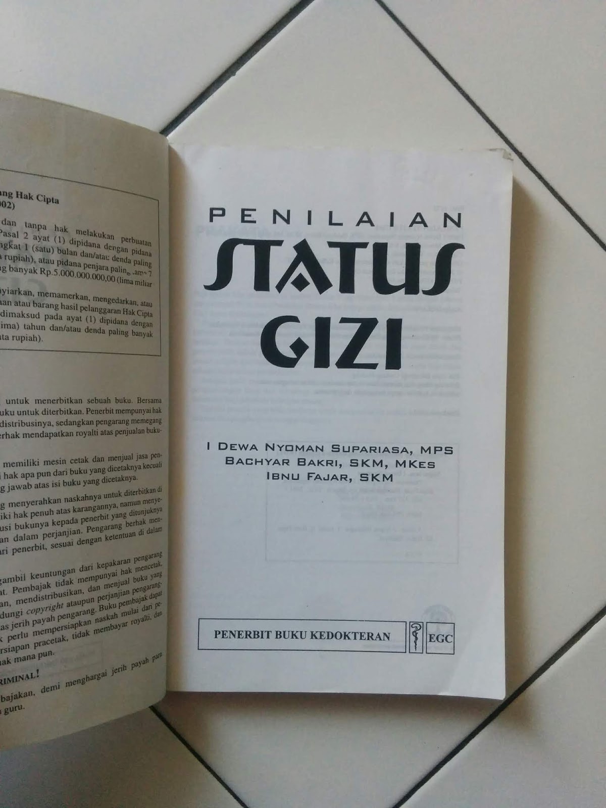 Detail Buku Penilaian Status Gizi Nomer 24