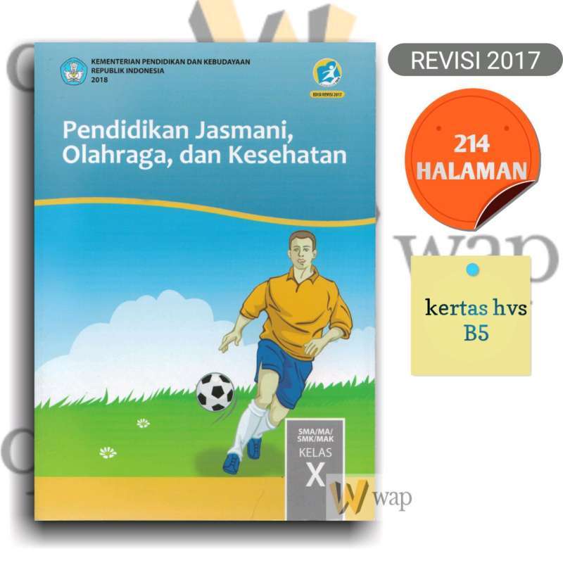 Detail Buku Penjas Kelas 10 Kurikulum 2013 Revisi 2017 Nomer 13