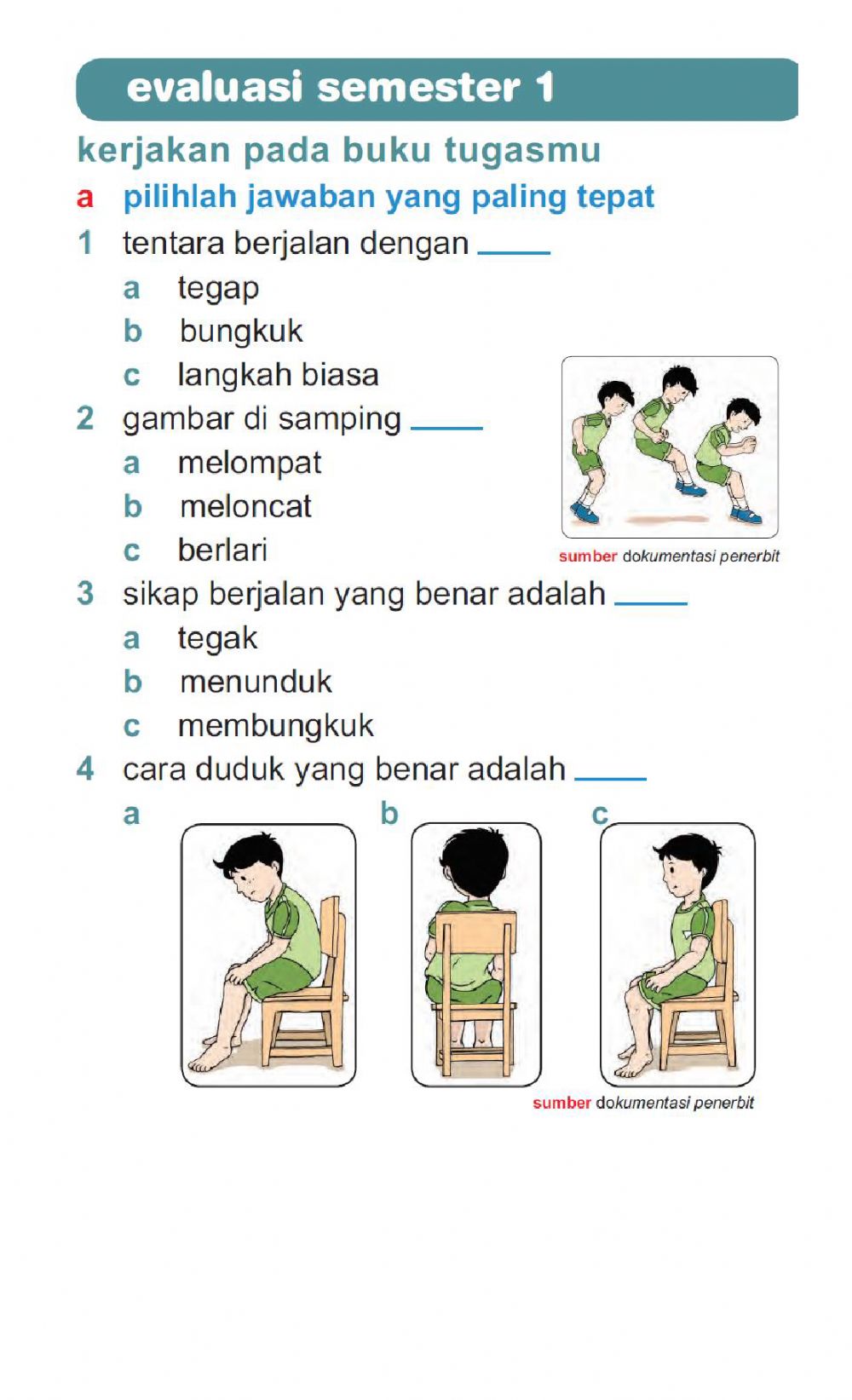 Detail Buku Penjas Kelas 2 Nomer 22