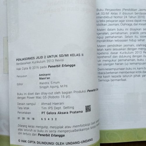 Detail Buku Penjas Kelas 2 Sd K13 Nomer 24