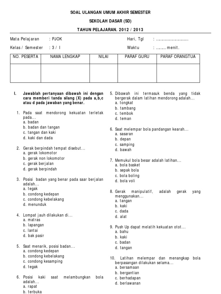 Detail Buku Penjas Kelas 3 Sd Nomer 34