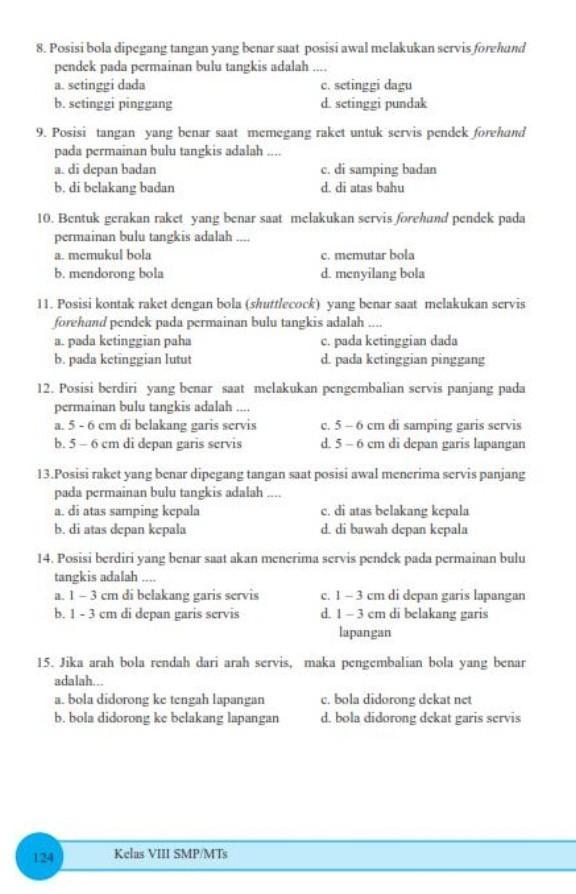 Detail Buku Penjas Kelas 8 Nomer 31