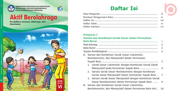 Detail Buku Penjaskes K13 Kelas 6 Revisi 2018 Nomer 6