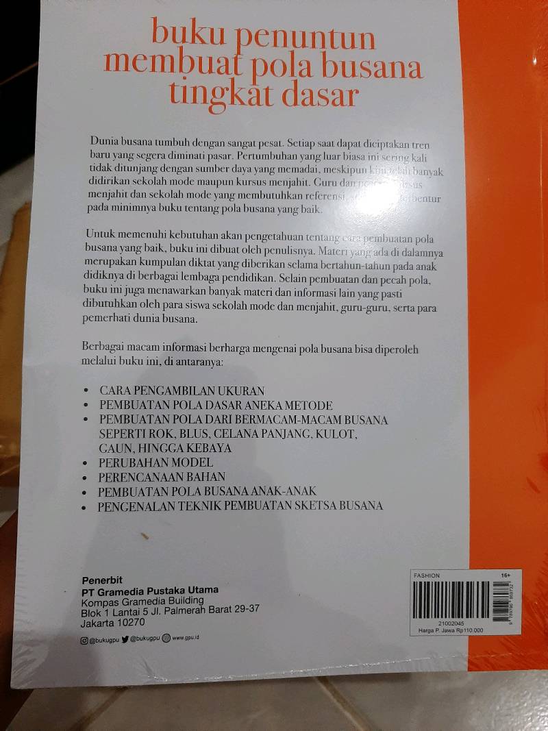Detail Buku Penuntun Membuat Pola Busana Nomer 28