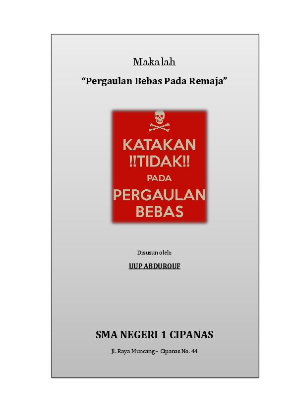 Detail Buku Pergaulan Bebas Nomer 15