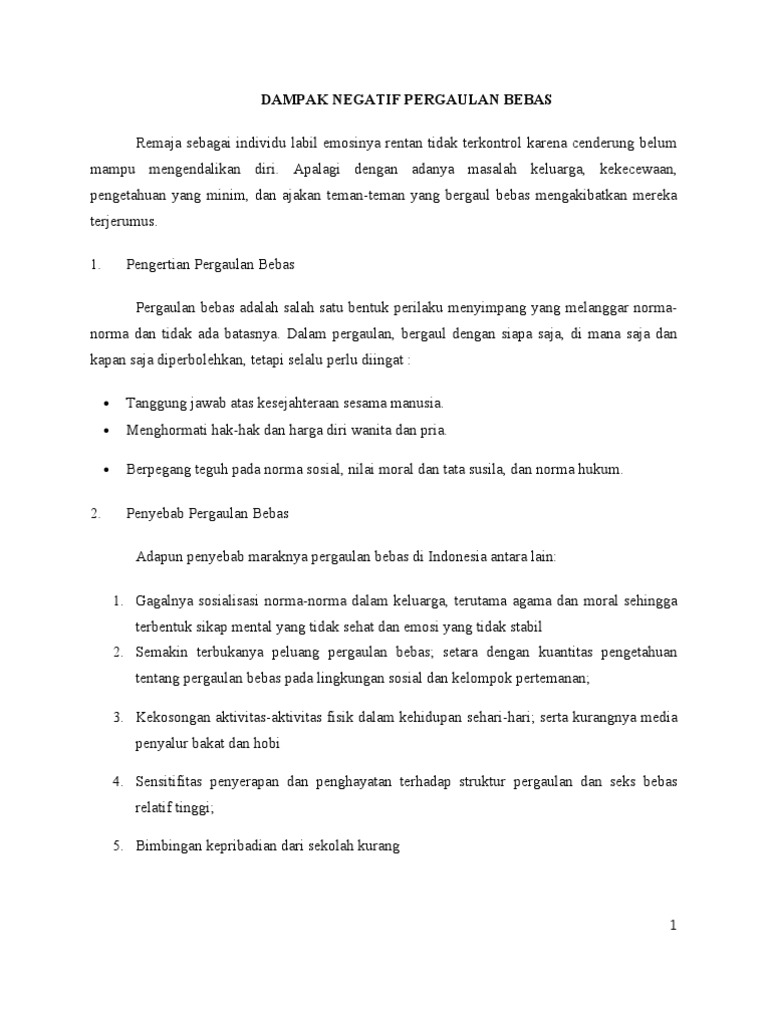 Detail Buku Pergaulan Bebas Nomer 33