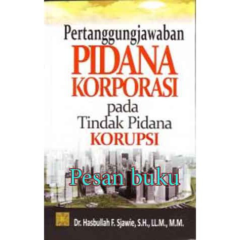 Detail Buku Pertanggungjawaban Pidana Nomer 16