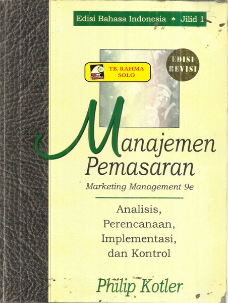 Detail Buku Philip Kotler Manajemen Pemasaran Nomer 23