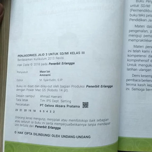 Detail Buku Pjok Kelas 3 Sd Kurikulum 2013 Revisi 2018 Nomer 19