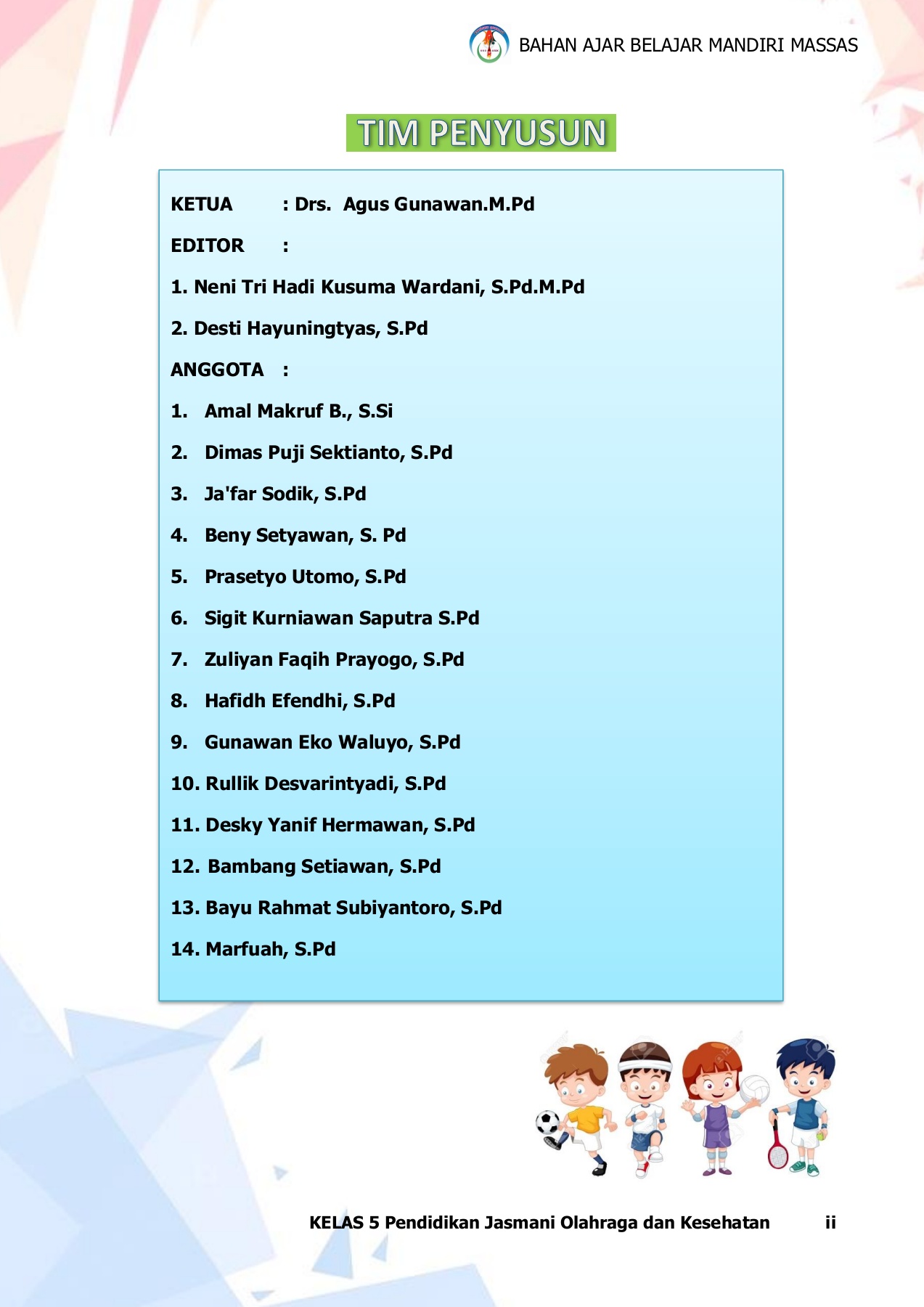 Detail Buku Pjok Kelas 5 Nomer 41