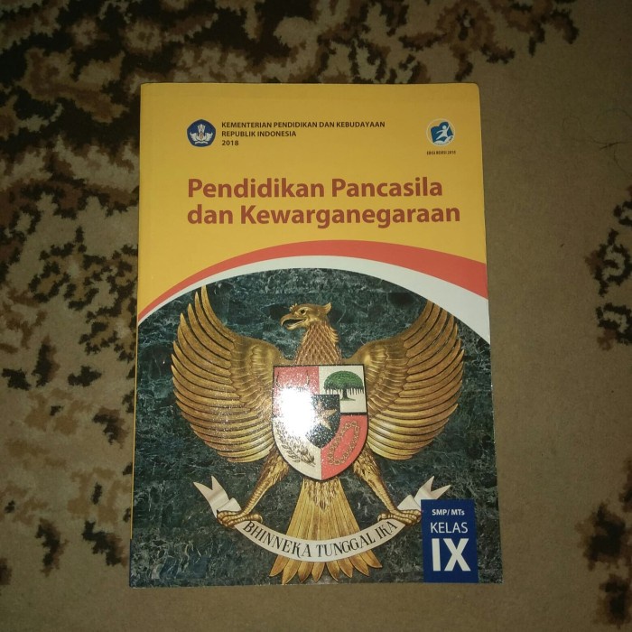 Detail Buku Pkn Kelas 9 Kurtilas Revisi 2018 Nomer 4