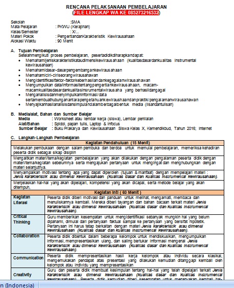 Detail Buku Pkwu Kelas 11 Semester 1 Revisi 2017 Nomer 33