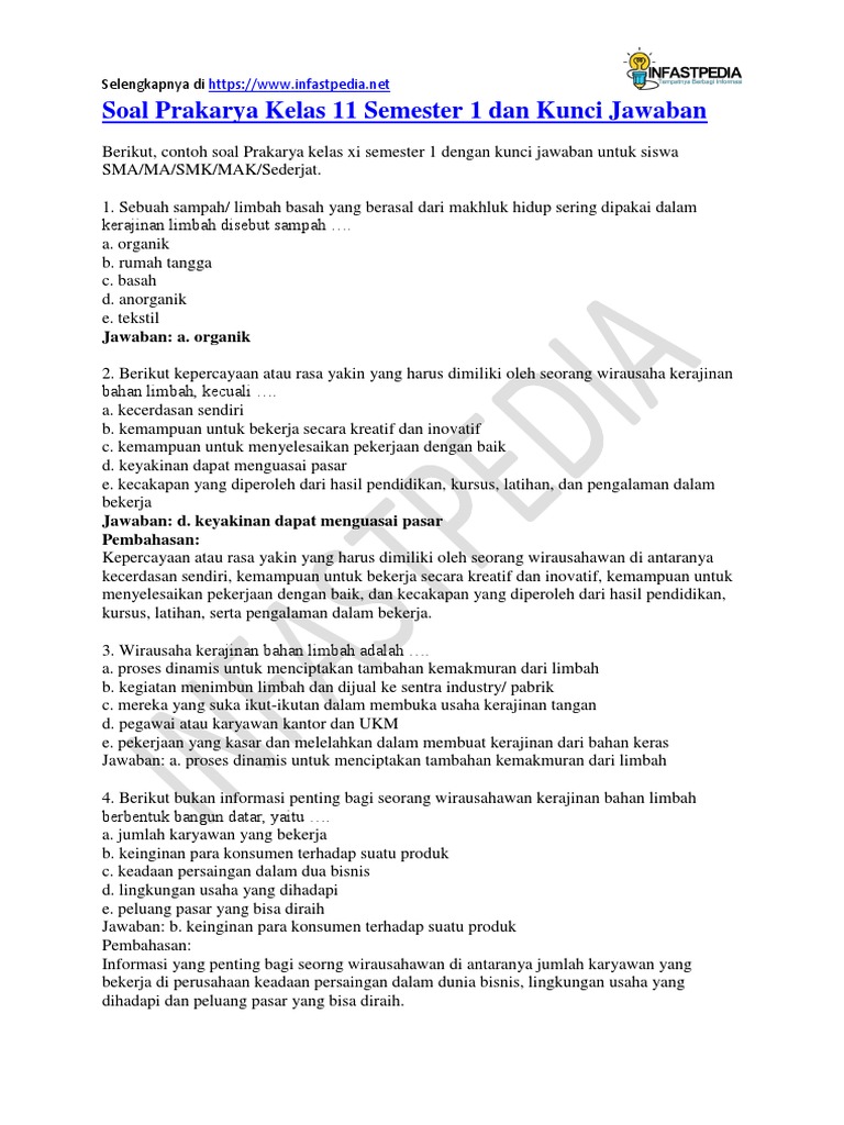 Detail Buku Pkwu Kelas 11 Semester 1 Revisi 2017 Nomer 53