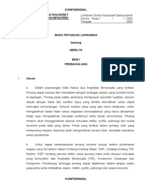 Detail Buku Pokok Pokok Gerilya Nomer 30