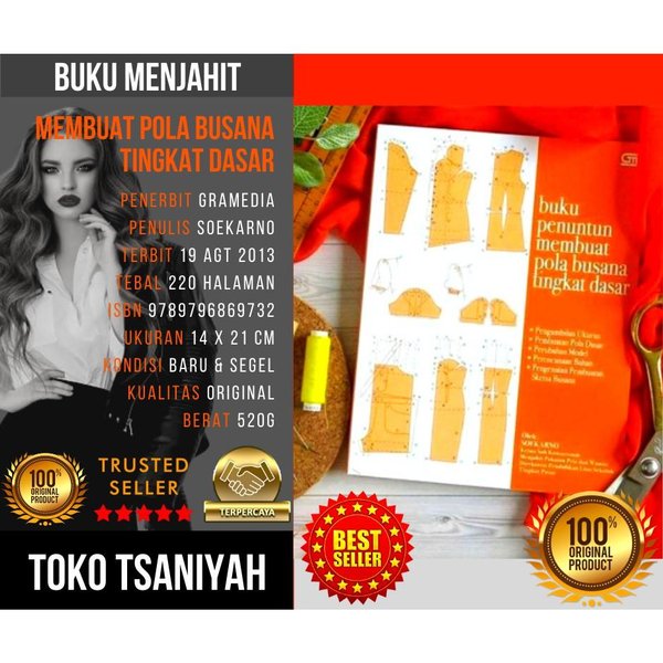 Detail Buku Pola Dasar Menjahit Nomer 37