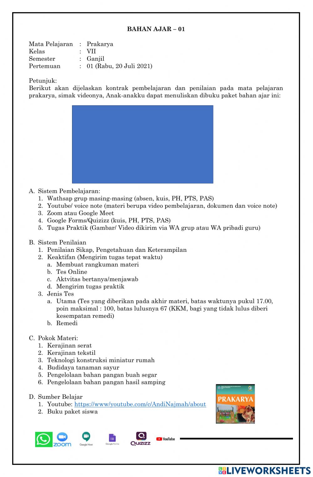 Detail Buku Prakarya Kelas 7 Semester 1 Nomer 44