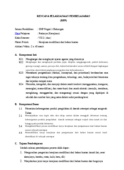 Detail Buku Prakarya Kelas 7 Semester 2 Kurikulum 2013 Revisi 2016 Nomer 23