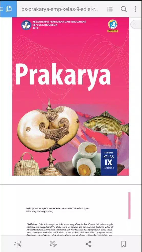 Detail Buku Prakarya Kelas 9 Revisi 2018 Semester 1 Nomer 51