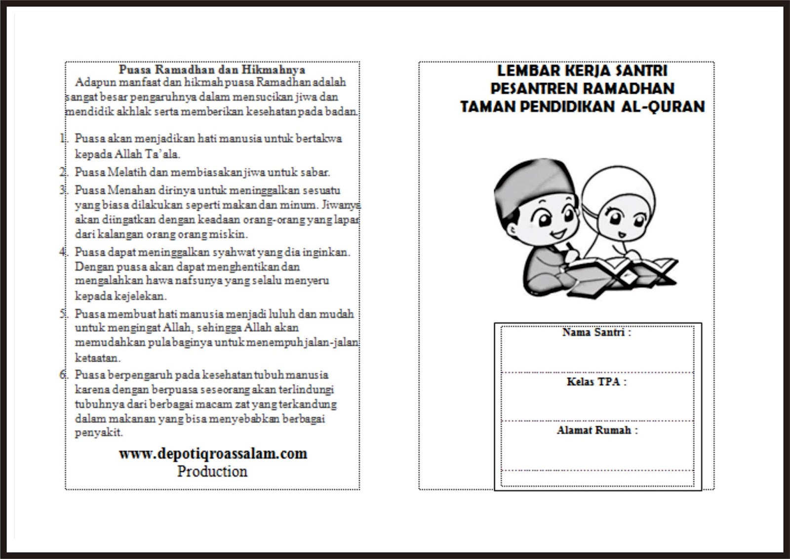 Detail Buku Prestasi Santri Nomer 30