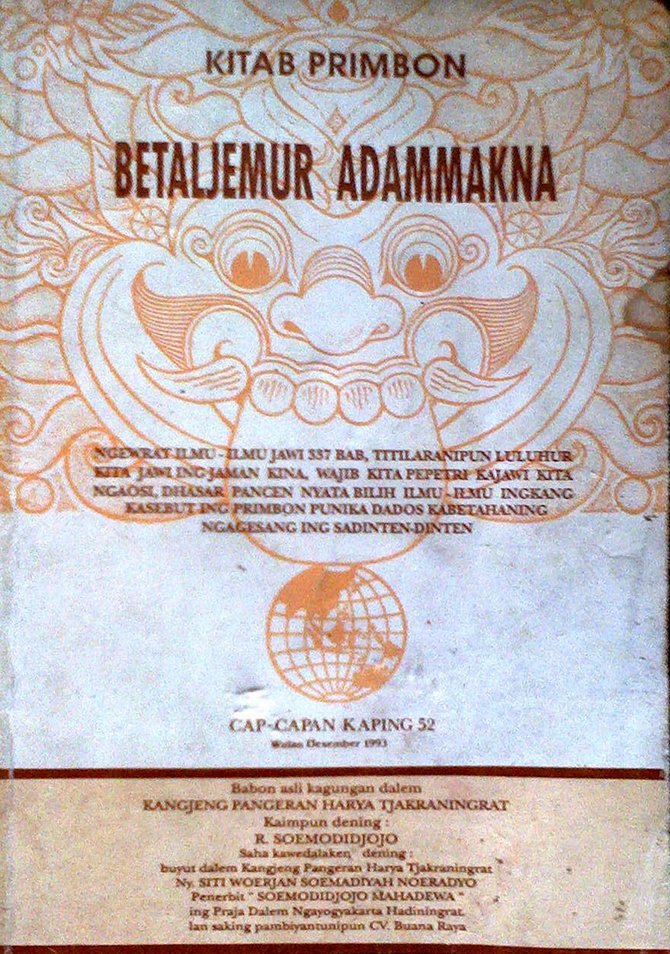 Detail Buku Primbon Jawa Nomer 6