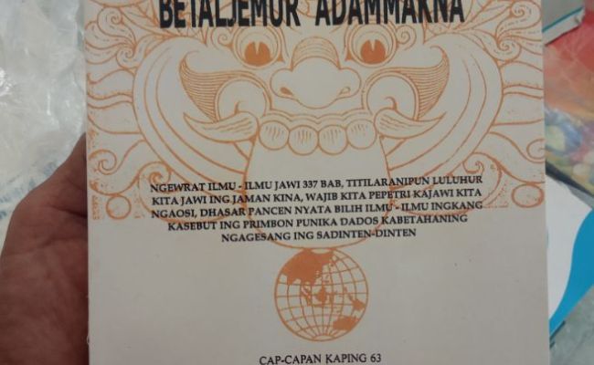 Detail Buku Primbon Jawa Kuno Nomer 35