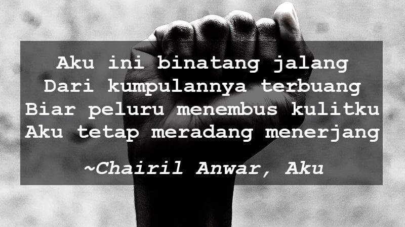 Detail Buku Puisi Chairil Anwar Nomer 26