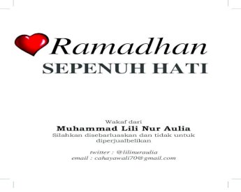 Detail Buku Ramadhan Sepenuh Hati Nomer 27