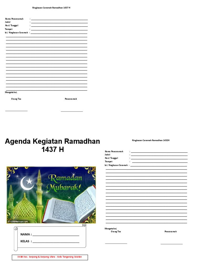 Detail Buku Ramadhan Siswa Nomer 41