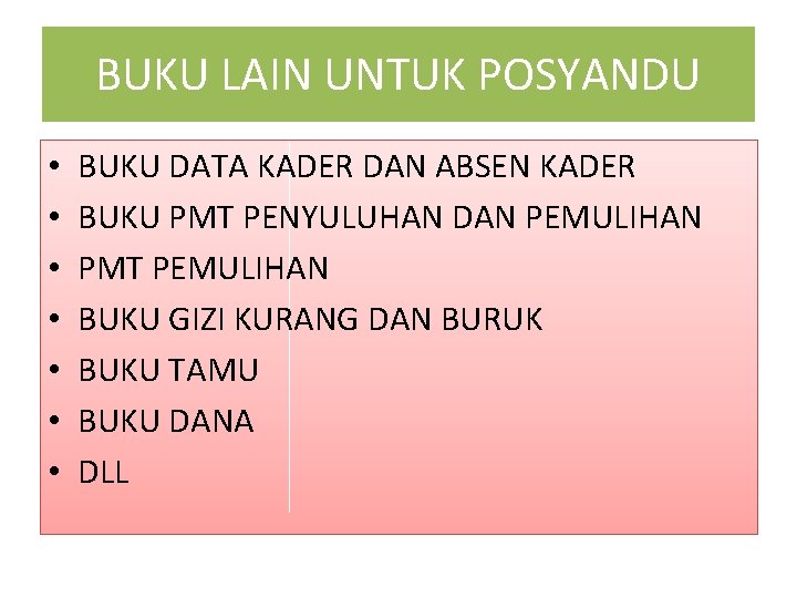 Detail Buku Register Posyandu Balita Nomer 34