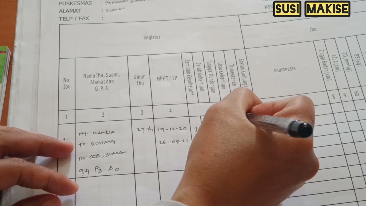 Detail Buku Register Posyandu Balita Nomer 47