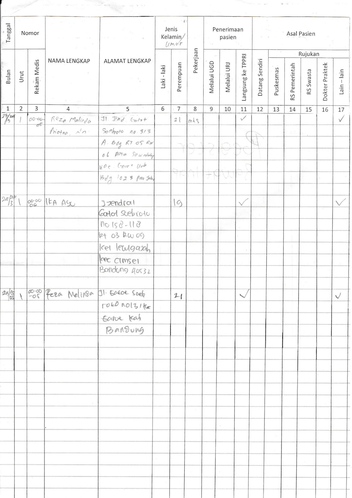 Detail Buku Register Rawat Jalan Nomer 6