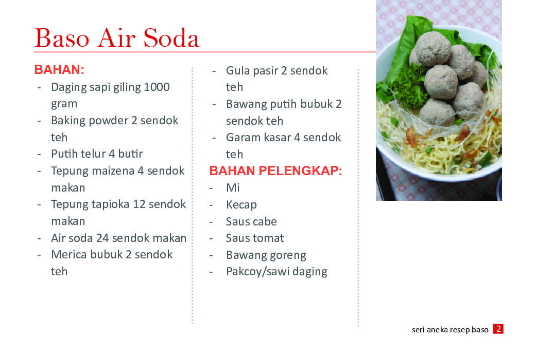 Detail Buku Resep Bakso Nomer 3