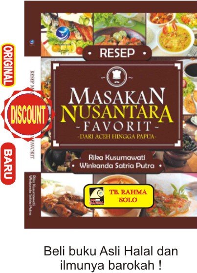 Detail Buku Resep Masakan Nusantara Nomer 31