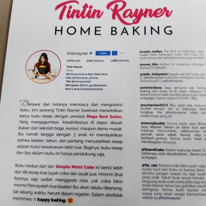 Detail Buku Resep Tintin Rayner Nomer 38