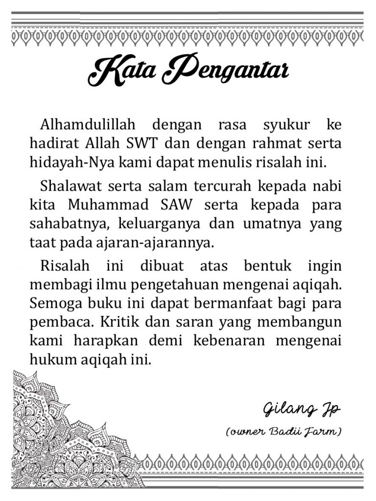 Detail Buku Risalah Aqiqah Nomer 20