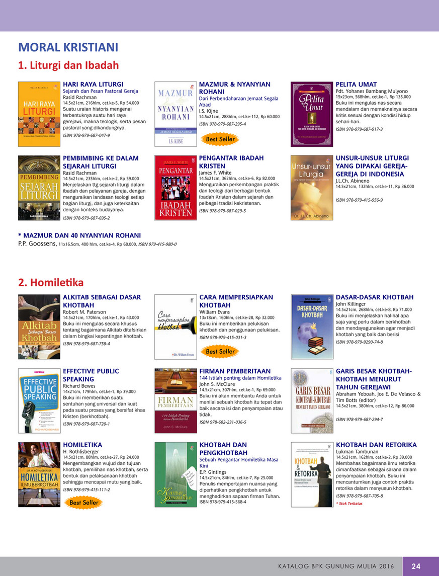 Detail Buku Rohani Kristen Best Seller 2016 Nomer 43