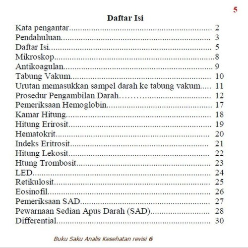 Detail Buku Saku Analis Kesehatan Nomer 3