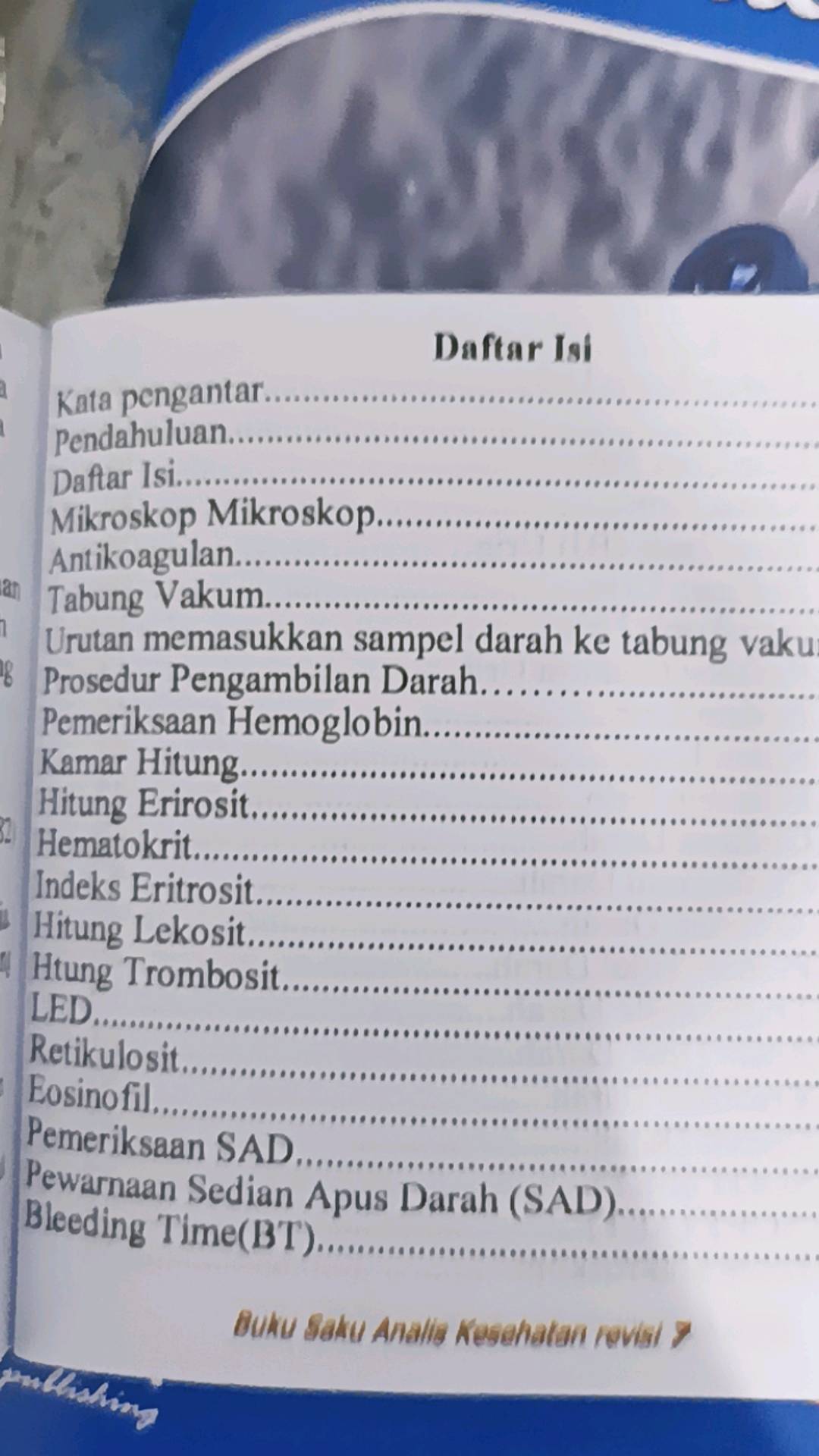 Detail Buku Saku Analis Kesehatan Nomer 20