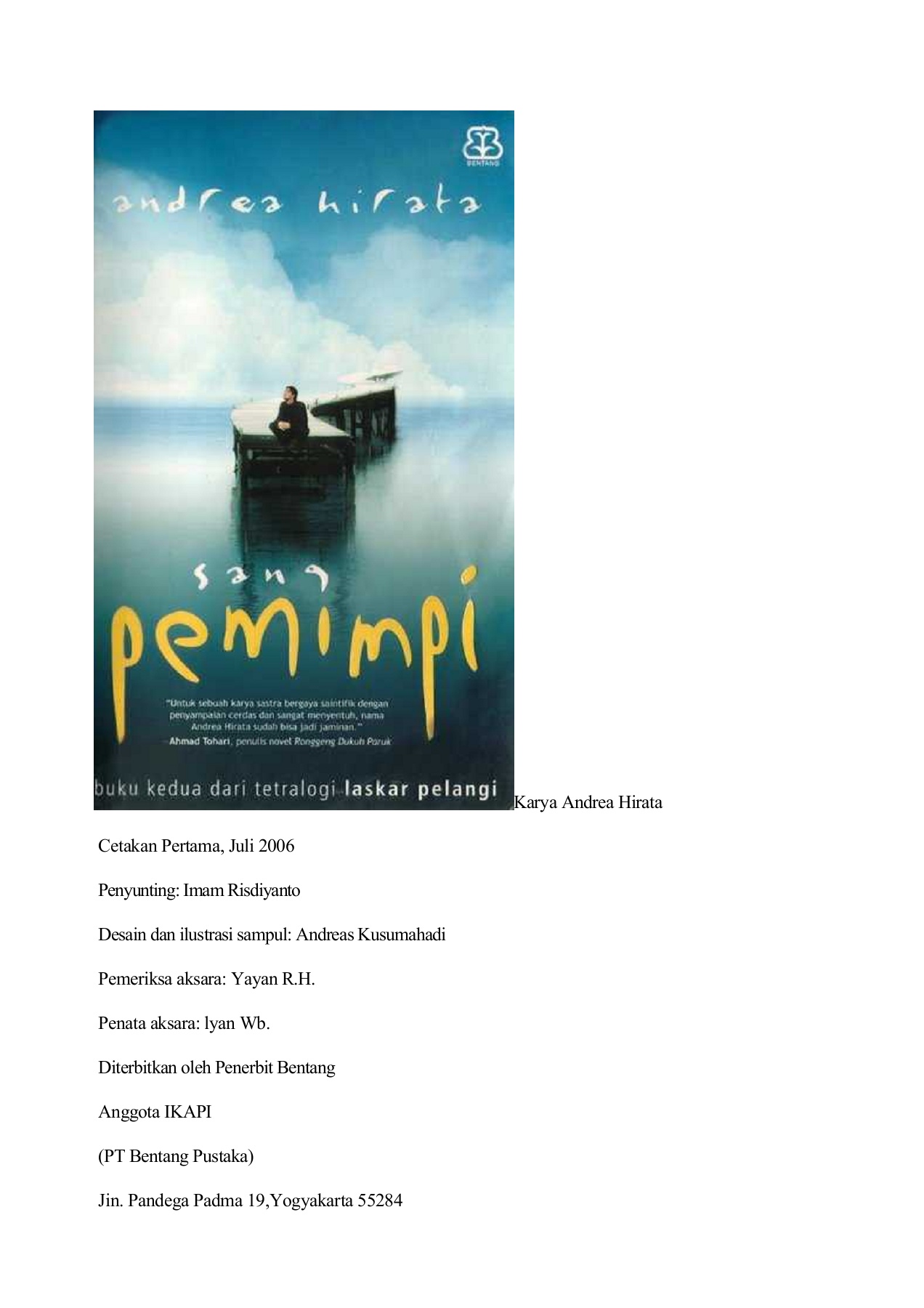 Detail Buku Sang Pemimpi Nomer 31