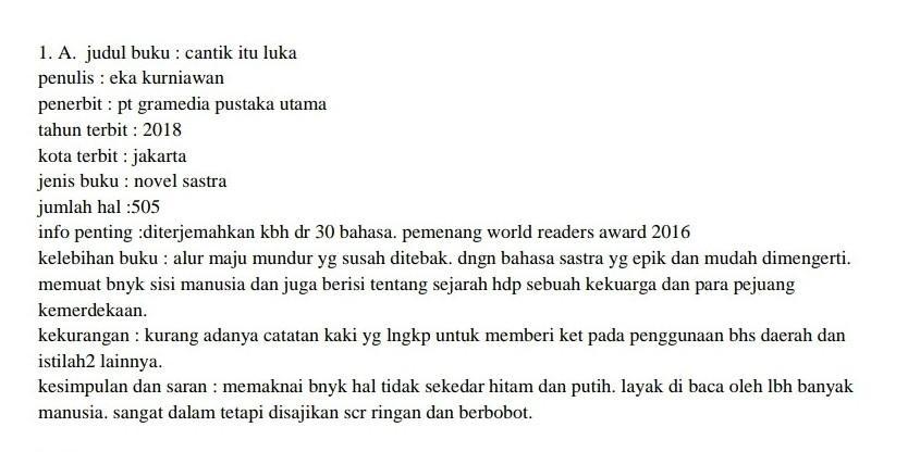 Detail Buku Sastra Terbitan Terbaru Nomer 18