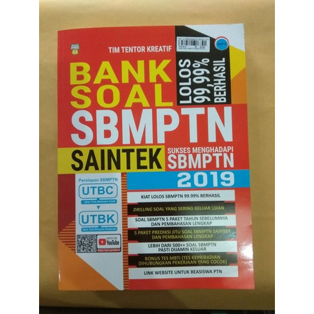 Detail Buku Sbmptn 2019 Saintek Nomer 19