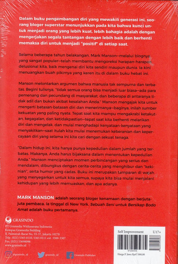 Detail Buku Sebuah Seni Untuk Bersikap Bodo Amat Nomer 13