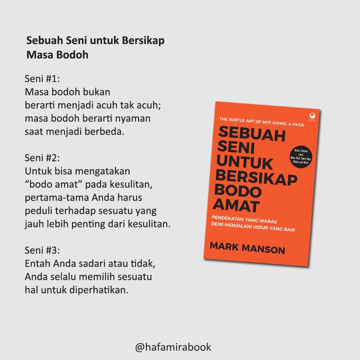 Detail Buku Sebuah Seni Untuk Bersikap Bodo Amat Nomer 14