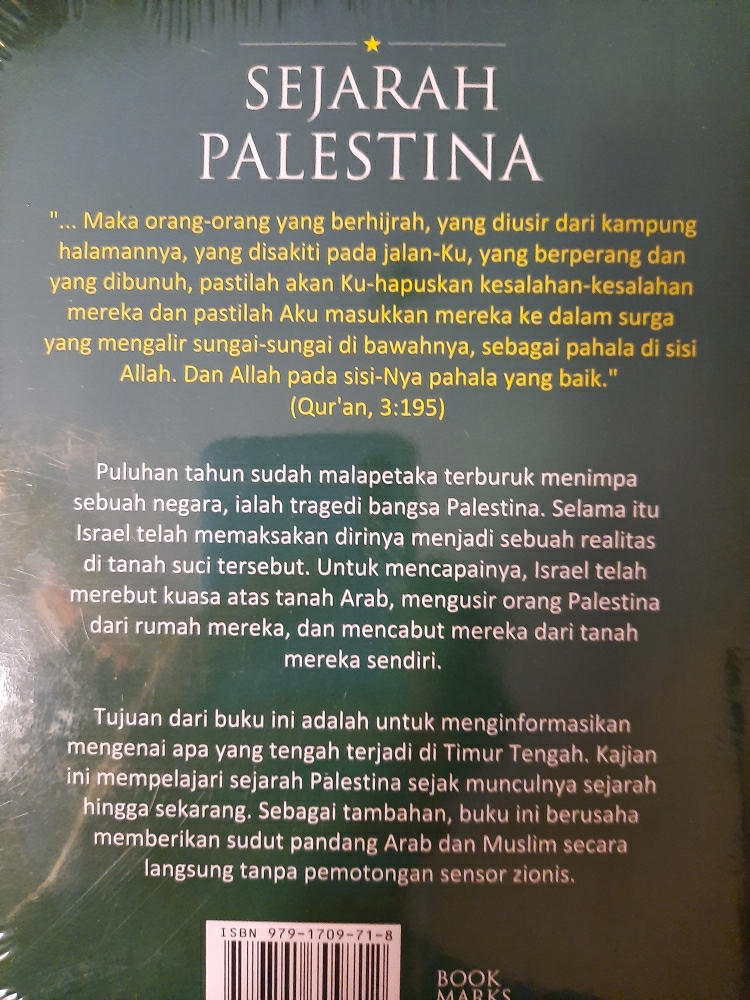 Detail Buku Sejarah Palestina Nomer 20