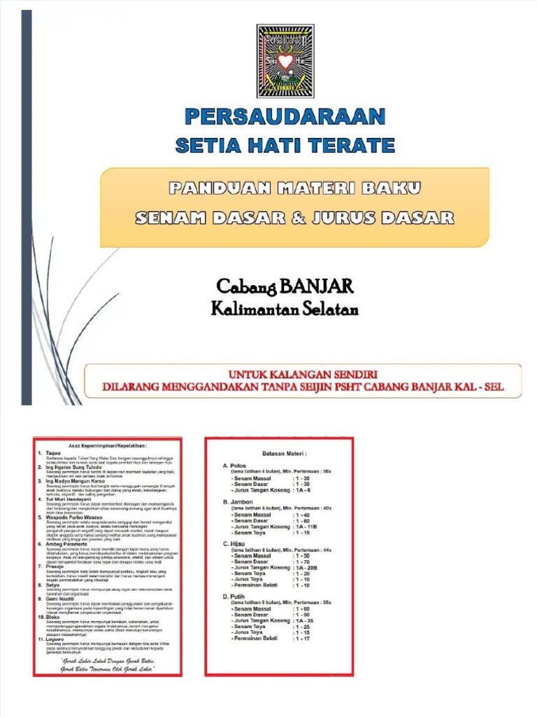 Detail Buku Senam Dasar Psht Nomer 44