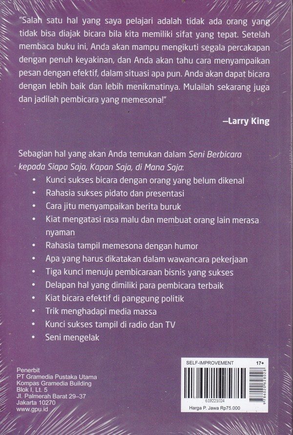 Detail Buku Seni Berbicara Nomer 10