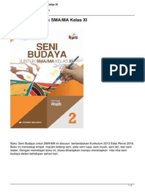 Detail Buku Seni Budaya Kelas 11 Nomer 33