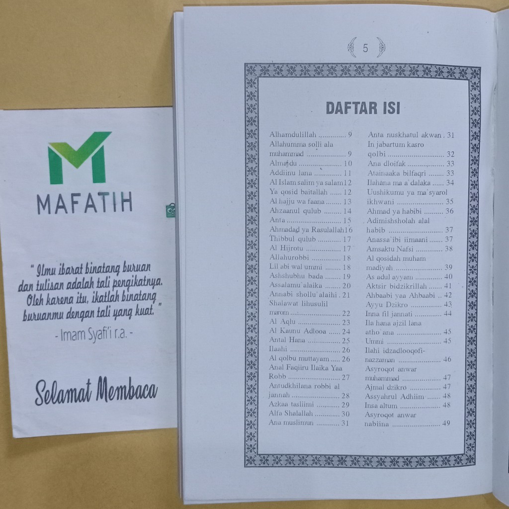 Detail Buku Sholawat Abad Ini Nomer 5